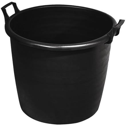 NG NICCOLAI VASO TINOZZA MASTELLO CON MANICI E FORI PER ORTO G IARDINAGGIO E VIVAISMO VARIE MISURE 100% PVC RICCLATO (LT 130 (Ø 70/65 cm - H. 51 cm))