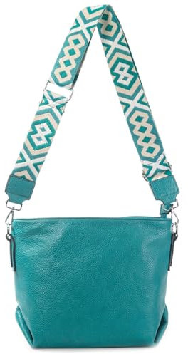 OBC Damen Tasche Shopper Hobo Bags Crossbody Schultertasche Umhängetasche Handtasche Gürteltasche Crossover Kunst Leder Türkis