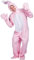 Costume De Cosplay Animalier Pour Hommes Combinaison Lapin De Pâques Costume D'halloween Tenue Lapin Rose Adulte Accessoire De Déguisement De Carnaval
