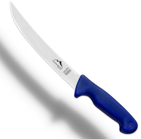 HESTENBERG Solingen Germany Zerlegemesser in Blau, geeignet als Metzgermesser, Schlachtmesser & Fleischmesser (8)