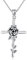 JERWLI Collier rose noire en argent sterling S925 avec pendentif croix de roses gothiques - Bijoux punk pour femmes et filles, Pierre précieuse en zircone