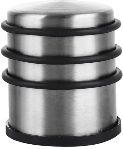 ASelected 2.2Lb Heavy Door Stop,Heavy Duty Stainless Steel Chrome Doors Stoppers for Floor,Dome Rubber Bumper,Portable Door Stops Chrome for Floor Skirting Boards and Walls Protection Indoors