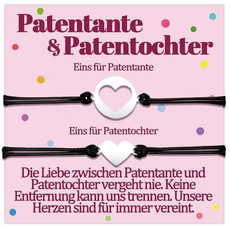 Patentante 2 3 Patentochter Armband Geschenke für Patentante Fragen Willst Du Meine Patentante Sein Patentöchter Armbänder Geschenk zum Geburtstag Geschenkideen Herz Schmuck Frauen Damen Sinvolles