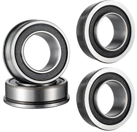 CLKE 4 STK F6003-20-2RS Flanschkugellager Radflansch Kugellager Lager 35 x 20 x 11mm Kugellager für alle Arten von Schubkarre, Sackkarrenrad, Industrieanlagen, Transportfahrzeugen, Maschinen