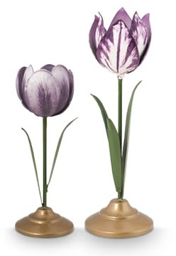 Pip Studio Metal Lilac Kerzenständer Set2