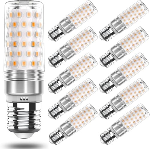 RuLEDne E27 LED Neutralweiß 4000K 7W Mais Birne Lampen 2700K, Edison Schraube E27 LED Energiesparlampe Birnen Ersetzt 60W-80W Glühlampe 10 Pack