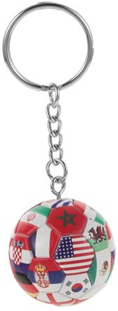 ibasenice Fußball Schlüsselanhänger Mit Und Schlüsselring Für Rucksackdekoration Für Fußballfans Fußball Fanartikel Für Euro