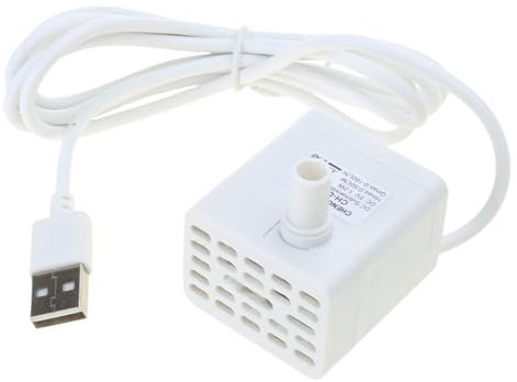 Haiki Pompa di ricambio per fontana d'acqua per gatti, pompa silenziosa con ventose, 3 livelli regolabili