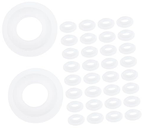 Ciieeo Silikon O-ring Dichtungen Gartenschlauch und Wasserhahn Dichtungsringe Sortiment Hitzebeständige Flexible Silikon Dichtungsscheiben für Sanitärinstallationen und Schlauchtüllen
