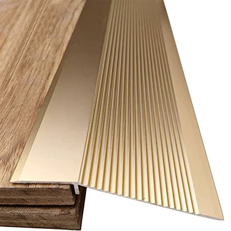 Breite Türeinstiegsrampe für unebene Vinylboden/Teppiche/Fliesenschwellen, Gold, 88,9 cm