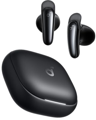 Soundcore Liberty Buds di Anker, Design Semi-Intrauricolare con Alette Rimovibili, Cancellazione Adattiva del Rumore, Ricarica Rapida, Auricolari Bluetooth Wireless con Traduzione, 30 Ore di Autonomia