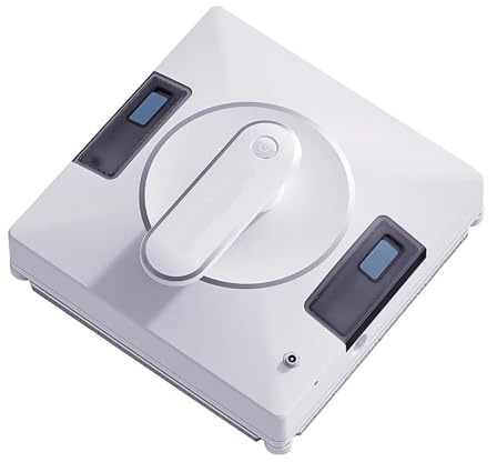 WAFOHSR Robot Nettoyeur De Vitres, Double Pulvérisation d'eau, Puissance D'aspiration 3KPa, Capteur Laser Anti-Chute, 3 Modes De Nettoyage, Télécommande Facile à Utiliser