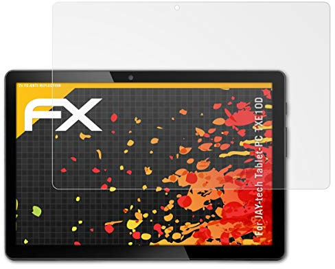 atFoliX Panzerfolie kompatibel mit JAY-tech Tablet-PC TXE10D Schutzfolie, entspiegelnde und stoßdämpfende FX Folie (2X)