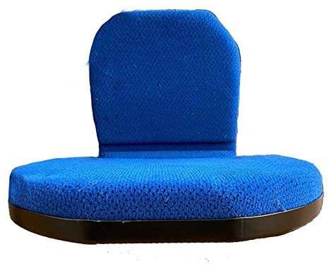 Beifahrersitz klappbar passend für New Holland Traktoren und Schlepper, Stoff, schwarz-blau