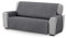 Textil-home Sesselschoner Sofaüberwurf Circus, 3 Sitzer - Reversibel gepolsterter Sofaschutz. Farbe Grau