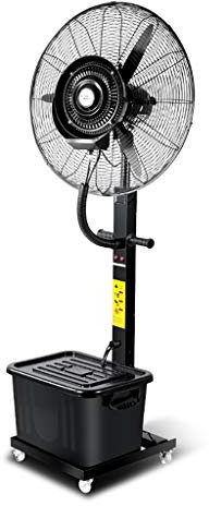 Ventilatore Nebulizzatore Oscillante, Ventola A Piedistallo A 3 Velocità, Serbatoio Refrigerante Interno / Esterno Serbatoio Dell'Acqua Da 41 Litri Con Ruota, 2 Dimensioni