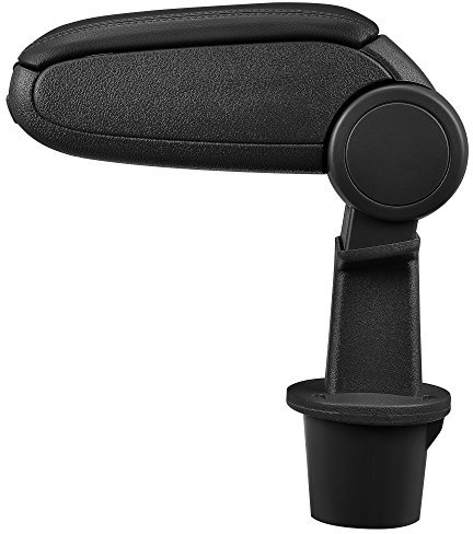 LP Trade Central Armrest for Duster 1 I | Storage Console Accessory and Armrest with Organiser Compartment | Car Interior Spare Part | Black Faux Leather - Black Stitching