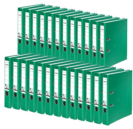 FALKEN 25x Recycolor Umwelt-Ordner Öko 5 cm schmal DIN A4 grün