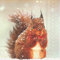 Boston International IHR Papierservietten, 3-lagig, 16,5 x 16,5 cm, Winter-Eichhörnchen
