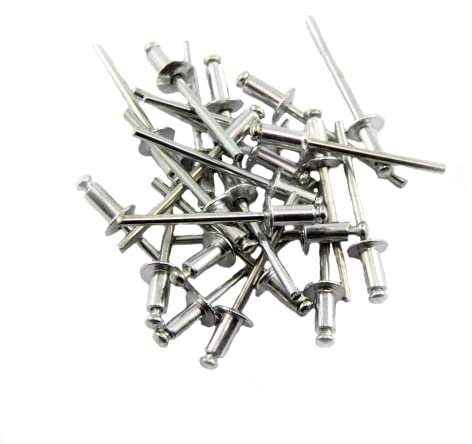 50 Stück Alu/Stahl-Nieten Flachkopf Blindnieten Popnieten Größe wählbar 3,2/4,0/4,8 mm neu (4,0 x 10,0 mm)