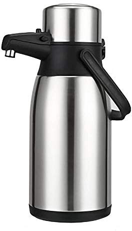 Thermos De Pompe À Airpot, Pichet À Action De Pompe Café Et Thé, Bouilloire En Acier Inoxydable Isolé Sous Vide Thermos Autocuiseur Bureau À Domicile Hôtel-2.5L