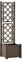 vidaXL Jardinera con Enrejado Pérgola Arriate Macetero Caja de Flores Bandeja Plantas Jardín Porche Decoración Patio Estable PP Moca