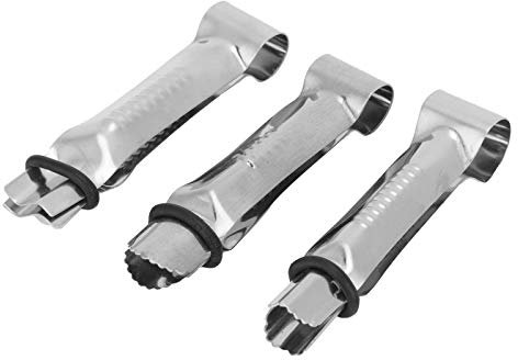 Pinzas de pinzas de encaje de 3 uds, pinza de encaje de pastel de acero inoxidable, herramienta de decoración de fondant de galleta para tartas y cupcakes