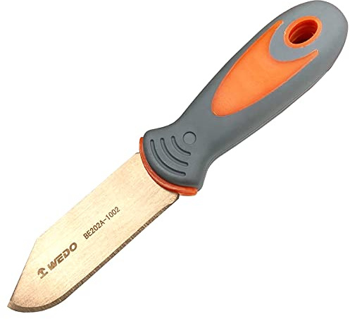 WEDO Berylliumkupfer Non-Sparking Common Knife Funkenfreies Sicherheitsmesser Nicht magnetisch Gesenkgeschmiedet Korrosionsbeständig DIN-Norm 203mm