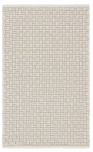 Jotex Panama Badteppich aus Baumwollgewebe, Naturweiß, 50x80 cm