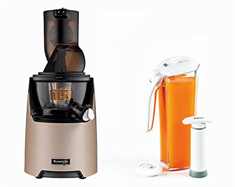Kuving's - Extracteur de jus vertical EVO820 + kit de conservation de jus sous vide - Champagne Gold