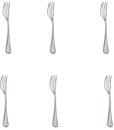Forchetta Dolce In Argento 800 Stile Inglese set da Sei Pezzi forchettine argento 800