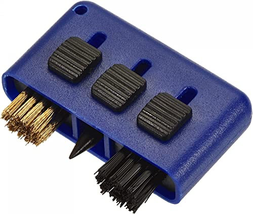 3 in 1 Golf Club Cleaner - Blue - Golf Ball Cleaning Brush Multi-Purpose Groove Cleaner Tool Pocket Retractable Portable for Golfing Clubs Ball Kit Pocket Gift (Blue)