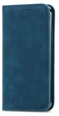 For Honor Magic 5 Lite Case Leather Wallet Book Flip Folio Stand View Full Protection Cover with Stand Card Slots Magnetic Closure Compatible with Honor Magic 5 Lite Phone Cases Shockproof, Blue