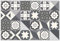 mubusi Tapis Vinyle du Sol Cuisine Salon - Différentes Tailles - (Hydraulique Porto Gris 40x60 cm)
