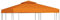 HIGSOSE Pavillon-Ersatzdach 310 g/m² Orange 3x3 m Wasserdicht Stabil Winterfest Dach für Pavillon Gartenpavillon Abdeckung