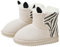 Fudaolee Stivali da Neve per Bambine e Ragazze Calda Foderati Stivaletti Carino Peluche Stivali Morbide Piatto Scarpe Invernali All'aperto Antiscivolo Boots Grigio 25/26 EU = Etikett 160