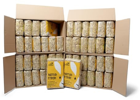 Miss Greeny - 48kg natürliches Getreide-Stroh - in Handlichen 1kg Beuteln