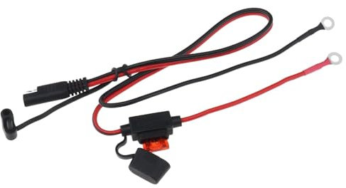 Create idea 1x SAE zu O-Ring Anschlusskabelbaum mit Sicherungskastenkabel 16 AWG Schnellanschluss/-trennung für Alle Externen Geräte von Fahrzeugen, 0,6 M 15-A-Sicherung