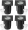 Goodia Bodenstrahler Außen Schwenkbar (Wechselbar) 3W IP67 Bodeneinbaustrahler Aussen, Led einbaustrahler 230v, Einbaustrahler Gu10 Mattierten Ersatzlinsen Bis zu 1000 kg Belastbar Warmweiß 230V