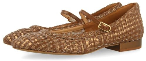 GIOSEPPO Bailarinas Merceditas Trenzado Piel SKALICA