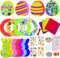 Ostern Basteln Kinder, Bastelset Ostern, Ostereier Bastelset, Basteln Ostern, Osterdeko Basteln Kinder, Osterkranz Kaninchen Basteln Kinder,Ostereier Craft Kit, Ostern Moosgummi Bastelset Kinder