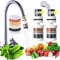 2pcs Tap Filter, Tap Water Filter with 10 Slice Washable and Replaceable Filter Element, Activated Carbon Water Filter for Tap Water Tap Filter for Kitchen Sink for Home Kitchen Bathroom Shower Hose