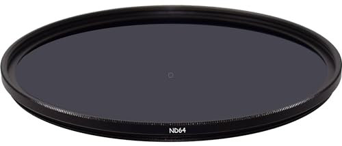 Graufilter ND64-Filter, 67 mm Durchmesser, optisches Glas, für Nikon D3300, D3400, D5300, D5500, D5600, mit Nikon AF-S DX Nikkor 18–70 mm Objektiv
