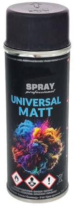 VE-INDUSTRIES Lackspray nach RAL Spraydose 400ml Buntlack für Holz, Metall (Anthrazit Matt - RAL7016)