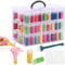 Huacan Diamond Painting Storage Container 150 Slots Bead Organzier with Diamond Painting Accessories and Tools for DIY Diamond Art