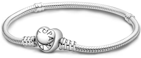 Charm Armbänder Moments Schlangen-Gliederarmband Damen Charm Armband Silber 925, 19cm Damen Armband Damen Silber Armband für Charms Können Hinzugefügt Werden,Geschenk für Frauen, Geschenk für Mädchen