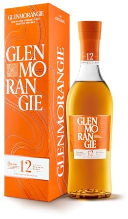 Glenmorangie The Original 12 Years Old Single Malt Whisky, Aged in Bourbon Cask, Gift Box, 35cl