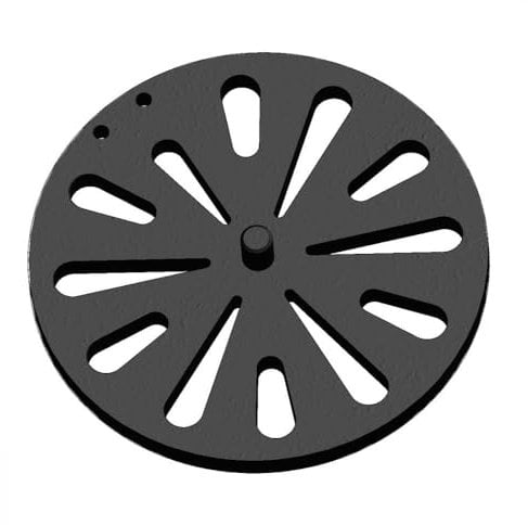 Kaminrost - Passend für Skantherm Kaminöfen inkl. Modellübersicht - Ascherost Kamin aus massivem Stahl - feuerfest & hitzebeständig - Kaminrost Feuerrost Kaminofen Rost [Ø 173x10 mm]