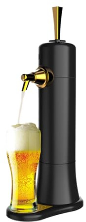 WYJRO Beer Foam Machine,Draft Beer Dispenser with Cooling,Beer Kegerator Beer Dispenser Beer Foam Maker for Beer Lovers