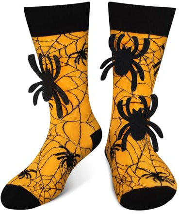 AGRIMONY Lustige Halloween Socken für Männer Frauen Teenager Jungen-Bunte Coole Witzige Spaß Socken Mit Motiv- Halloween Geschenke Geschenkideen Kostüme